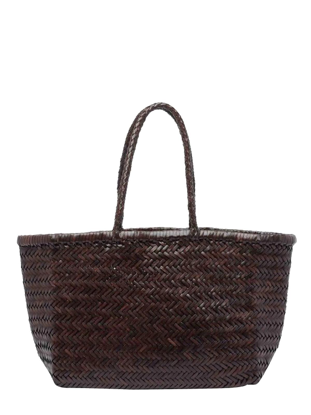 Dragon BUMBOO TRIPLE JUMP BIG 【BLACK】 DRAGON DIFFUSION Bamboo Triple Jump woven leather tote | NET-A-PORTER